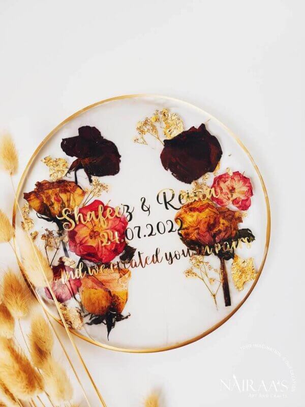 Flower Keepsake-Round Frame