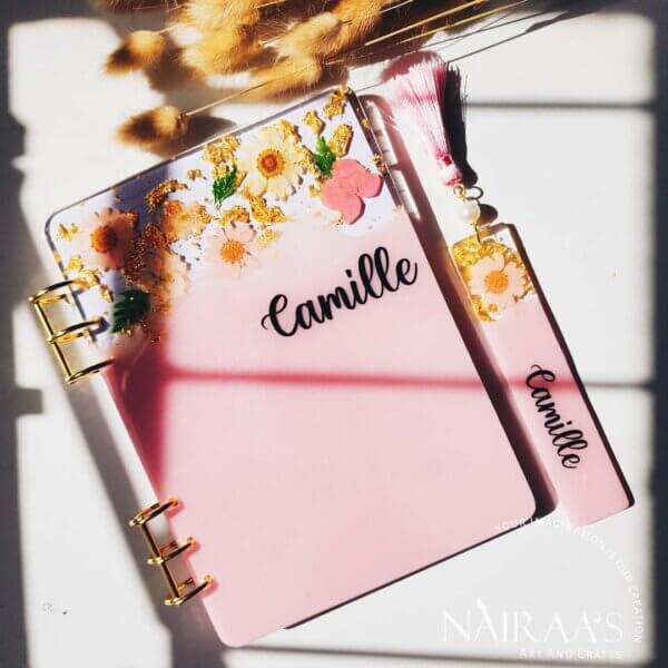 Pastel pink - floral notebook